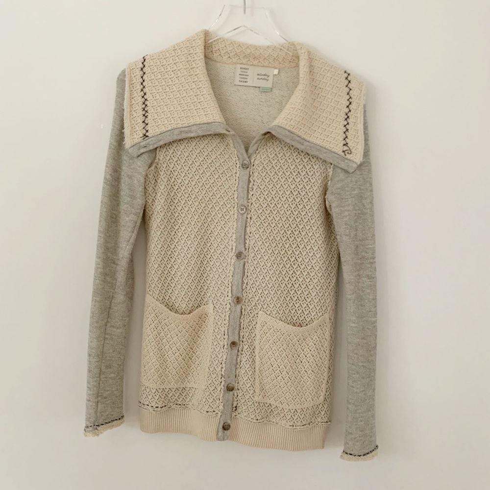 Anthropologie Saturday Sunday Button Sweater - Picture 2 of 9